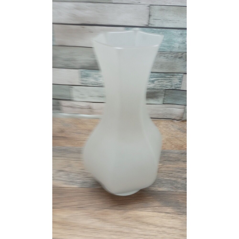 5 Piece Vintage Viking Art Glass CRYSTAL MIST Satin/Frosted Hand Painted… - Picture 9 of 16